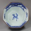R37 Japanese blue and white deep octagonal bowl, 18th century