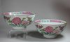 R383 Pair of famille rose small bowls, Qianlong (1736-95)