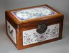 R457 Canton enamel and wood caddy, Qianlong (1736-95)