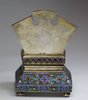 R527 Russian gilded-silver and cloisonné-enamel salt throne