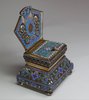 R527 Russian gilded-silver and cloisonné-enamel salt throne