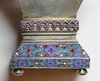 R527 Russian gilded-silver and cloisonné-enamel salt throne