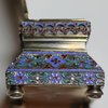 R527 Russian gilded-silver and cloisonné-enamel salt throne