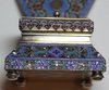 R527 Russian gilded-silver and cloisonné-enamel salt throne