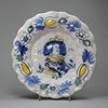 R549 Rare Dutch Delft lobed dish, c. 1700