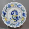 R549 Rare Dutch Delft lobed dish, c. 1700