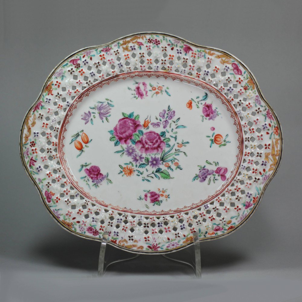 R615 Famille-rose dish , Qianlong (1736-95)