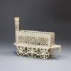 R652 Carved bone locomotive, 19th century