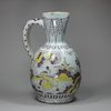 R668 Frankfurt Delft polychrome jug, circa 1700