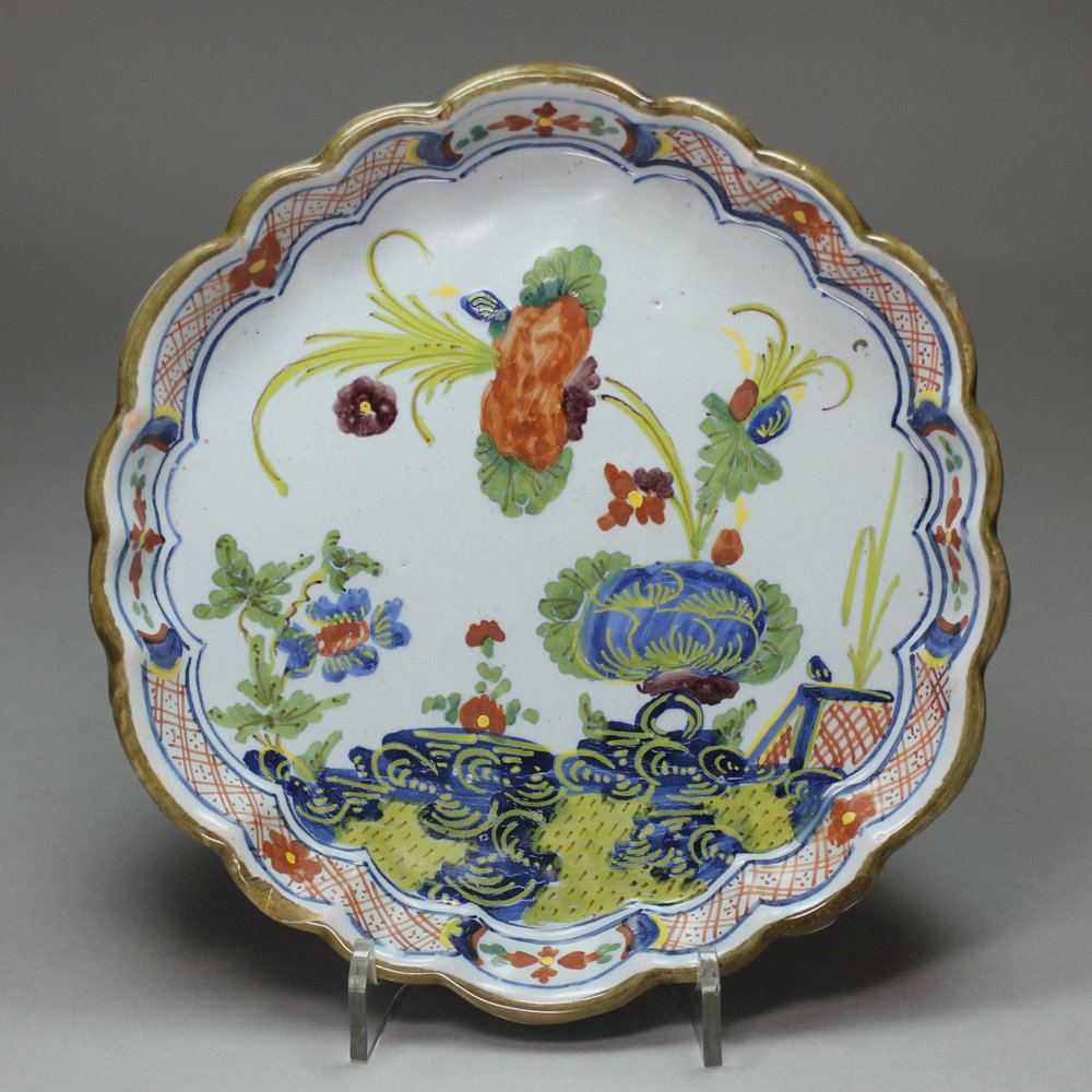 R697 Italian maiolica circular teapot stand, circa 1770