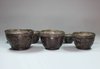 R796 Set of eight Chinese coconut nesting bowls, 17th century