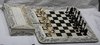 R882 Anglo-Indian ivory, horn and sandalwood chess set