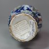 R897 Rare Dutch Delft double-gourd ribbed cachemire vase