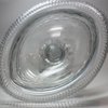 R909 Irish cut glass centre piece with turnover rim