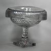 R909 Irish cut glass centre piece with turnover rim