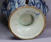 R937 Pair of Italian Savona blue and white amphoras and covers