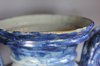 R937 Pair of Italian Savona blue and white amphoras and covers