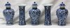 TL63 Blue and white garniture, Kangxi (1662-1722)