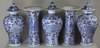 TL63 Blue and white garniture, Kangxi (1662-1722)