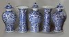 TL63 Blue and white garniture, Kangxi (1662-1722)