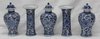 TL63 Blue and white garniture, Kangxi (1662-1722)