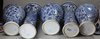 TL63 Blue and white garniture, Kangxi (1662-1722)