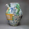 U100 Italian Montelupo maiolica apothecary jar, 17th-18th century