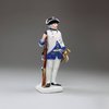 U108 Meissen figure of a soldier, c. 1750