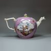 U130 Meissen purple-ground teapot and cover, c. 1735-40