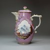 U131 Meissen purple-ground jug and cover, c. 1735-40
