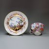 U132 Meissen purple-ground teacup and saucer, c. 1735-40