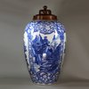 U186 Blue and white ovoid vase, Kangxi (1662-1722)