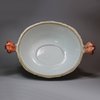 U189 Large famille rose soup tureen, cover and underdish