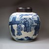 U190 Blue and white ginger jar, Kangxi (1662-1722)