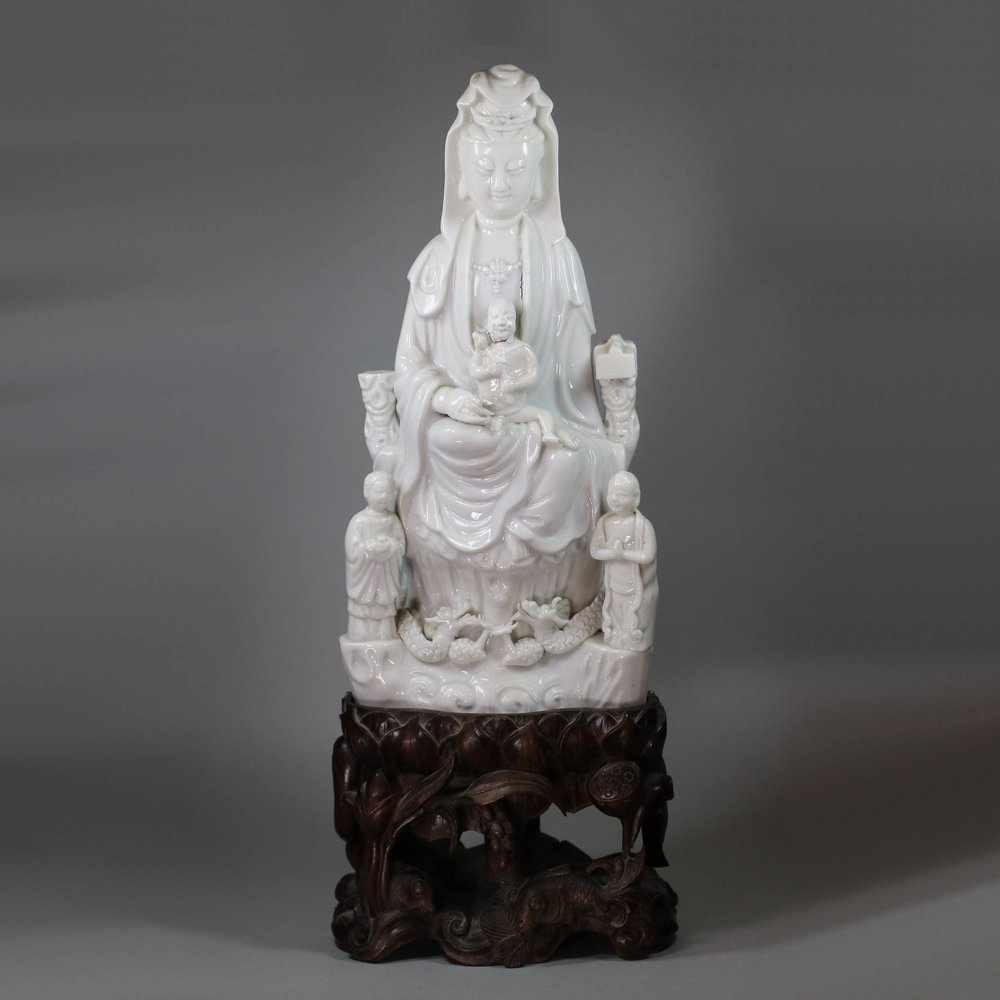 U194 Blanc de chine figure of Guanyin, c. 1700