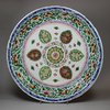 U215 Large pair of famille verte dishes for the Islamic market