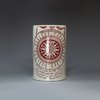 U232 Creamware transfer-printed mug, c. 1820