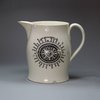 U232A Small Creamware transfer-printed 'nautical' jug