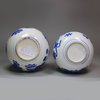 U240 Matched pair of Chinese blue and white bottle vases