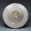 U247 Italian Montelupo plate with deep well, c. 1700