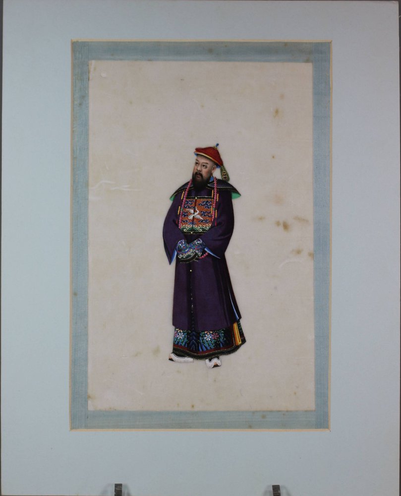 U265 Mounted gouache painting on pith paper, Qing (circa 1820)