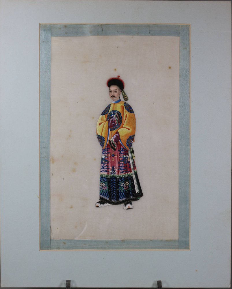 U272 Mounted gouache painting on pith paper, Qing (circa 1820)