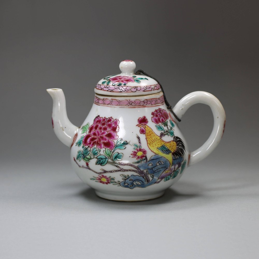 U330 Famille rose teapot and cover, Qianlong (1736-95)