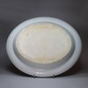 U334 Large famille rose oval meat-platter and strainer