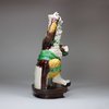 U341 Biscuit famille verte figure of Guandi, Kangxi (1662-1722)