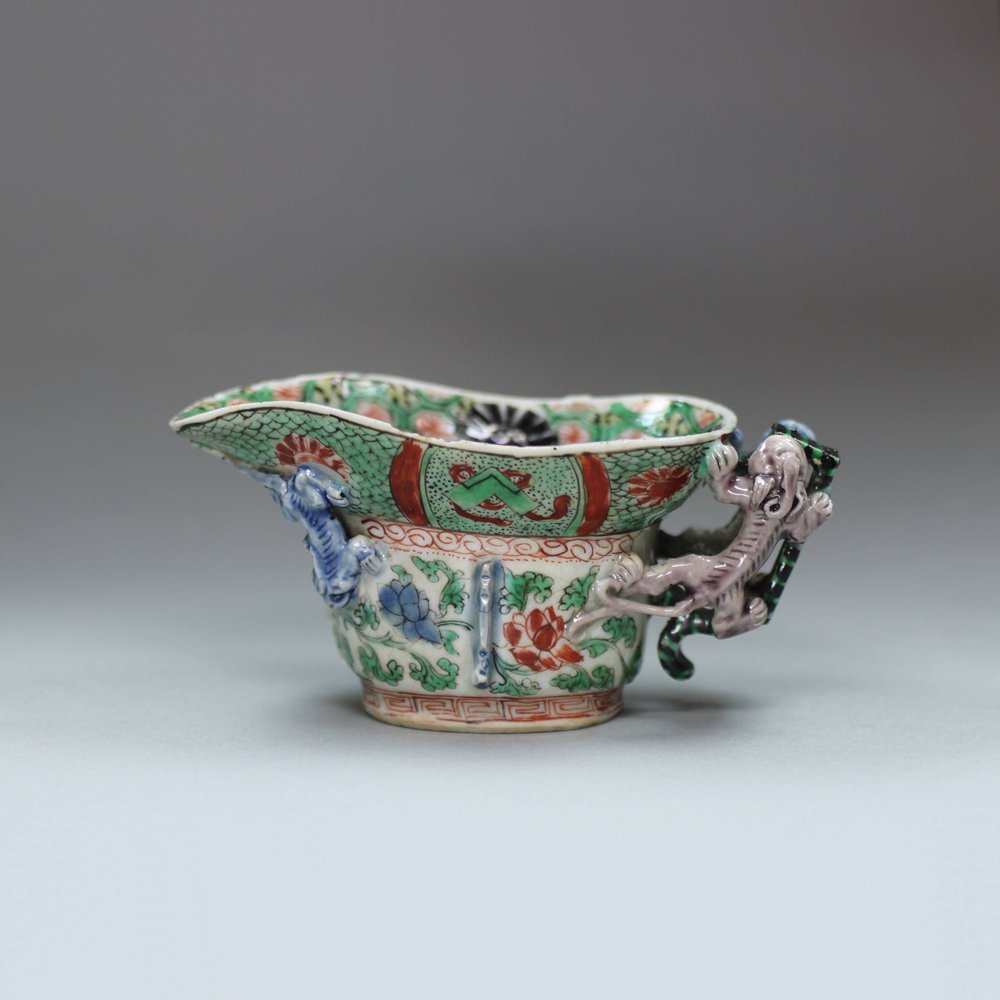 U357 Famille verte libation cup, Kangxi (1662-1722)