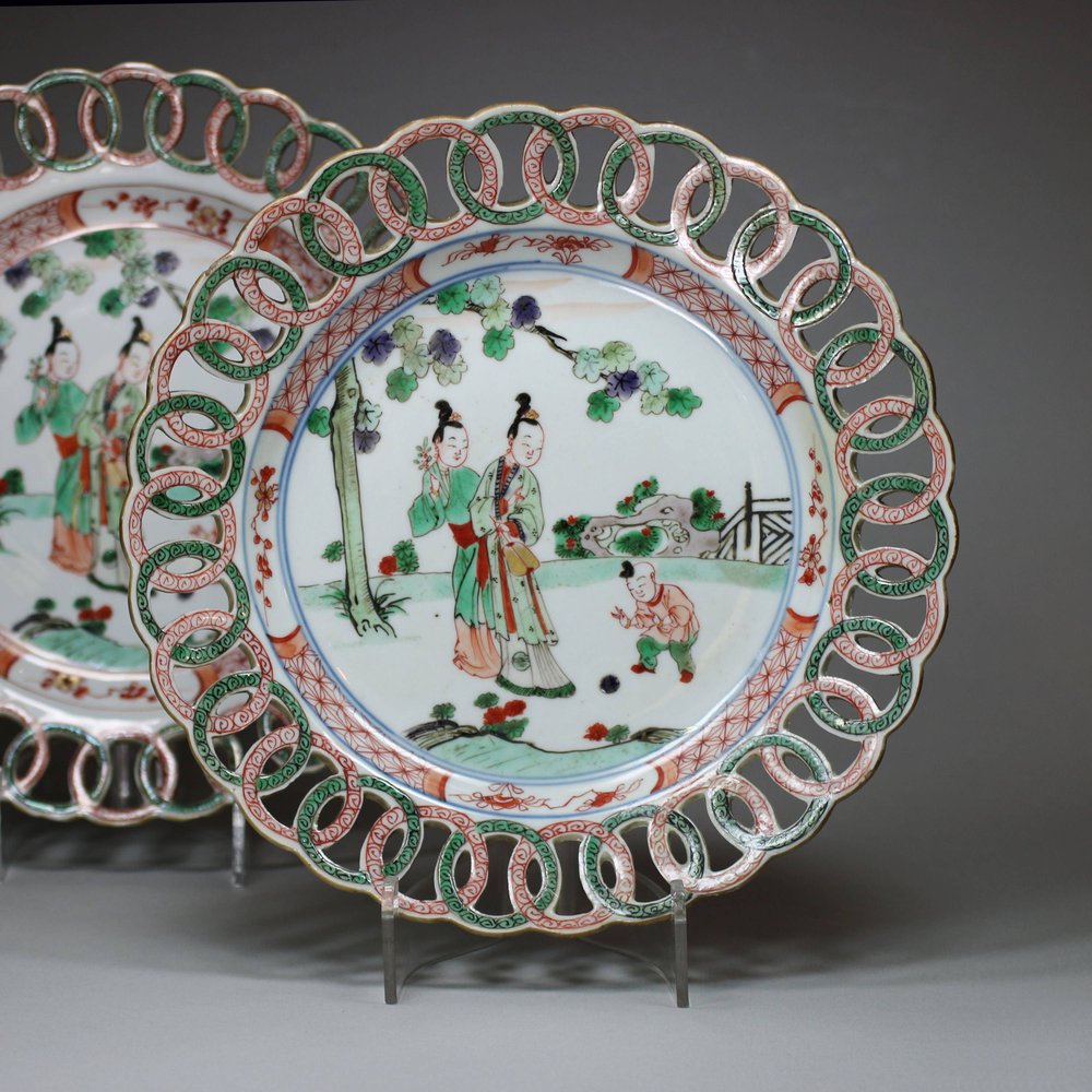 U37A Famille verte plate, Kangxi (1662-1722)