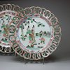 U37A Famille verte plate, Kangxi (1662-1722)