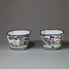 U391 Pair of small Canton enamel wine cups, Qianlong (1736-95)