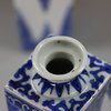 U399 Pair of Chinese blue and white square-section vases